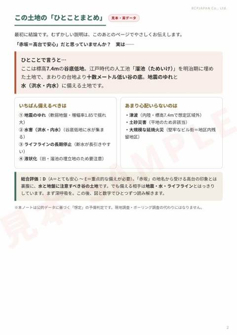 詳細版 2ページ目:ひとことまとめ